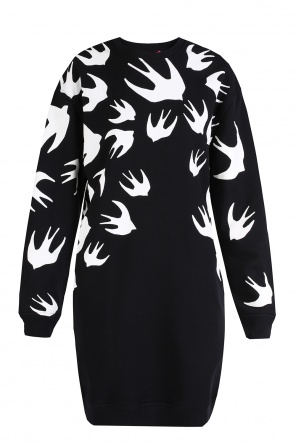 Swallow-printed dress, zdjęcie 1 Swallow-printed dress od McQ Alexander McQueen